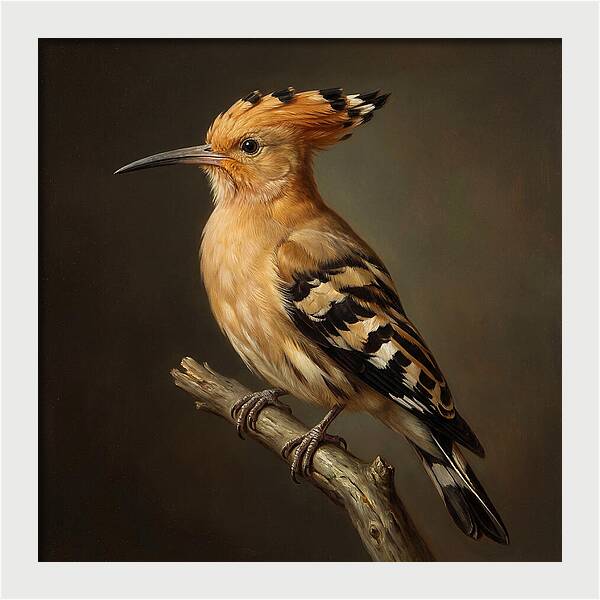 Hoopoe Perched Elegantly