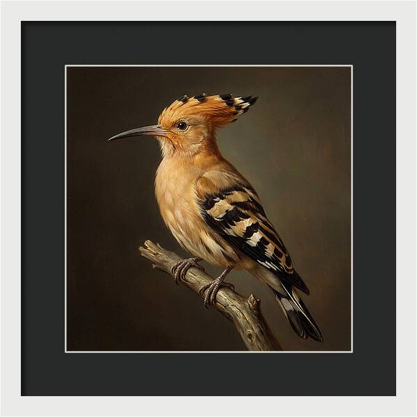 Hoopoe Perched Elegantly