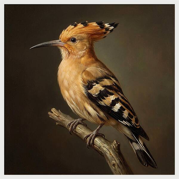 Hoopoe Perched Elegantly