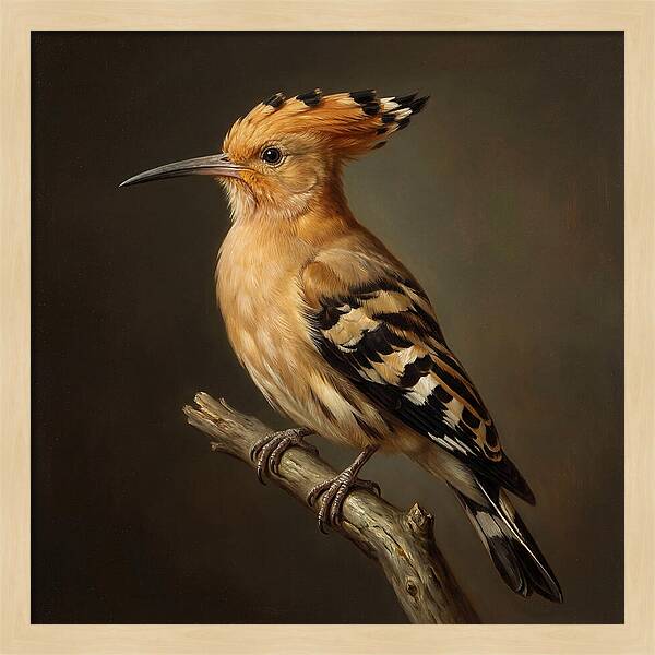 Hoopoe Perched Elegantly