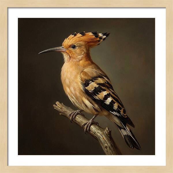Hoopoe Perched Elegantly