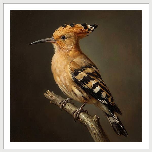 Hoopoe Perched Elegantly