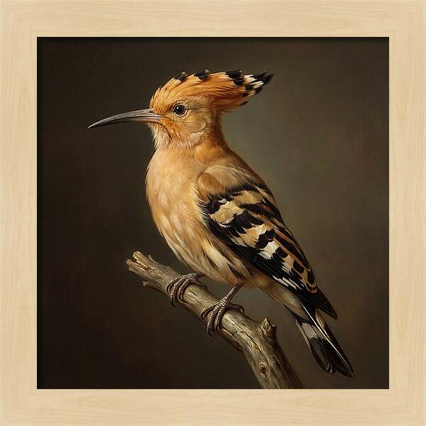Hoopoe Perched Elegantly