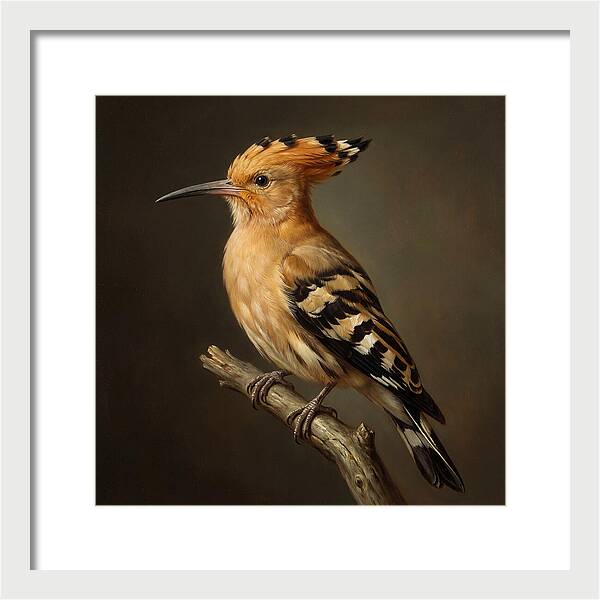 Hoopoe Perched Elegantly