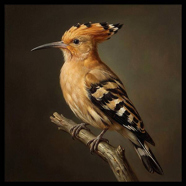 Hoopoe Perched Elegantly