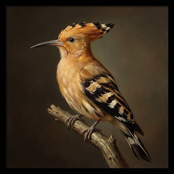 Hoopoe Perched Elegantly