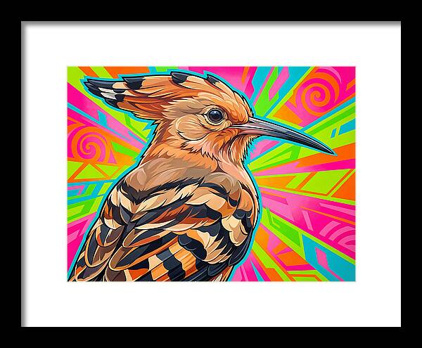 Hoopoe With Vibrant Background