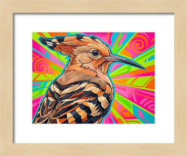 Hoopoe With Vibrant Background
