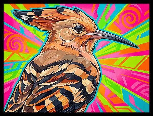 Hoopoe With Vibrant Background