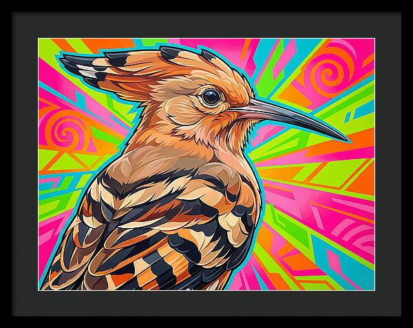 Hoopoe With Vibrant Background
