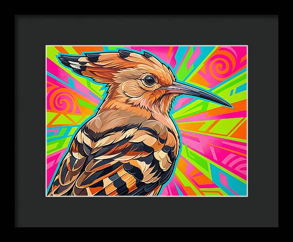 Hoopoe With Vibrant Background