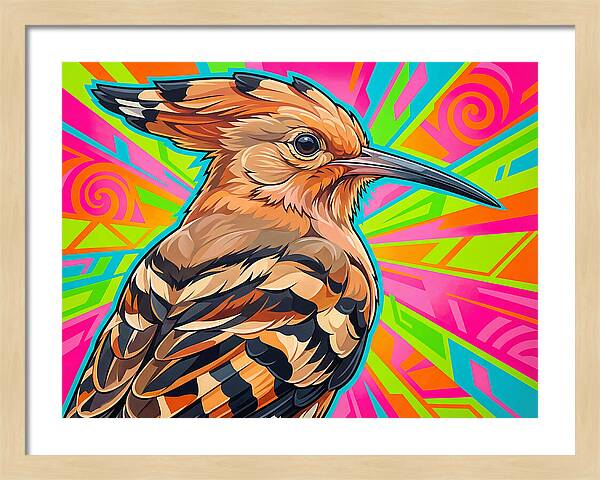 Hoopoe With Vibrant Background