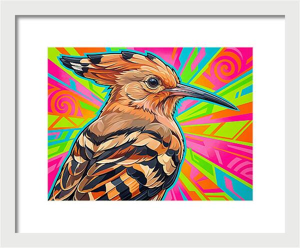 Hoopoe With Vibrant Background