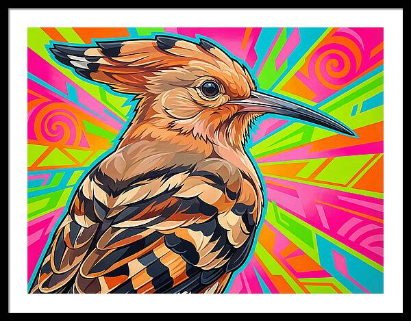 Hoopoe With Vibrant Background