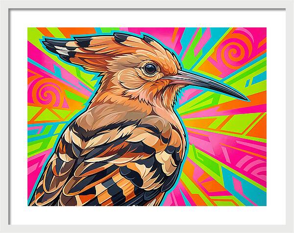 Hoopoe With Vibrant Background