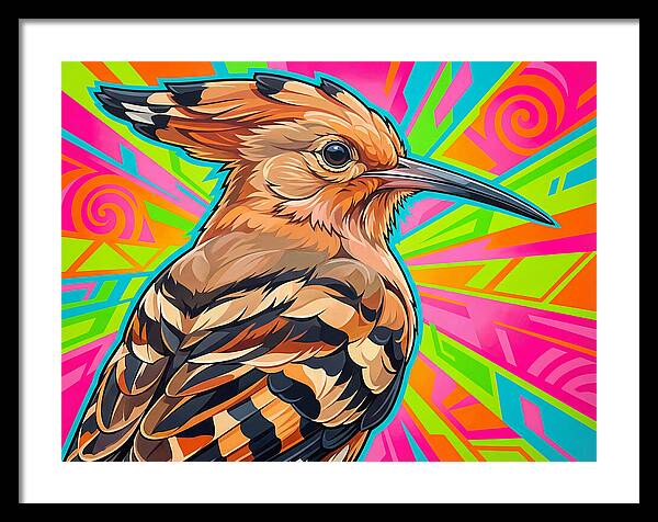 Hoopoe With Vibrant Background