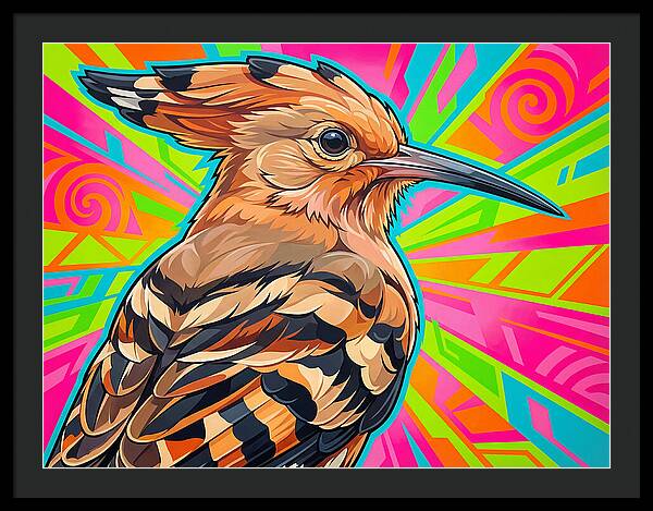 Hoopoe With Vibrant Background