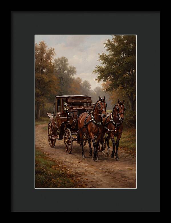 Horse Carriage In Autumn