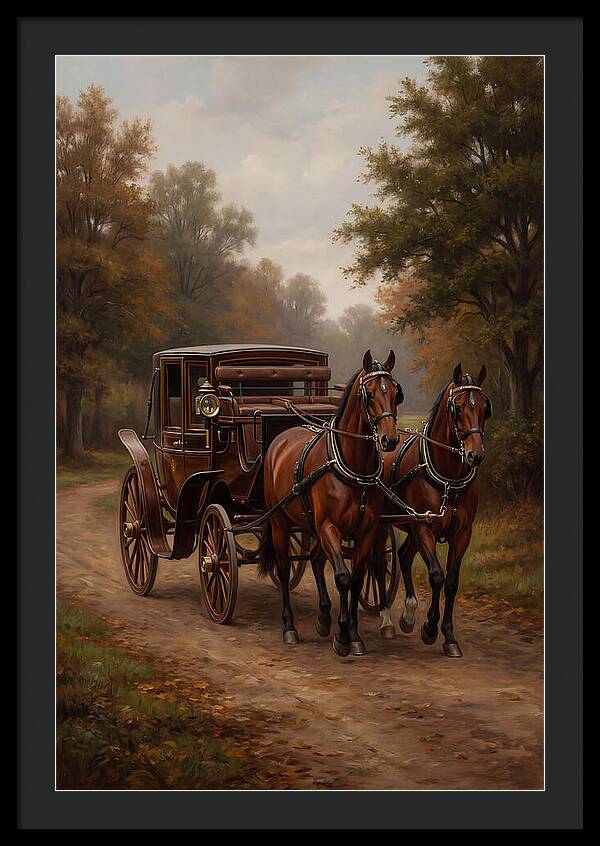 Horse Carriage In Autumn