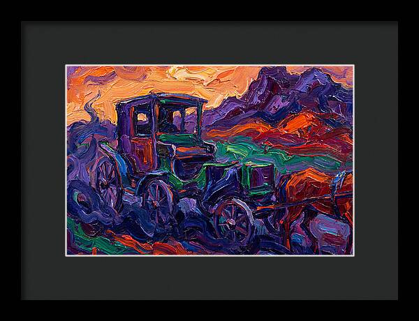 Horse Carriage In Expressionist Style