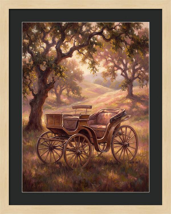 Horse Carriage In Nature