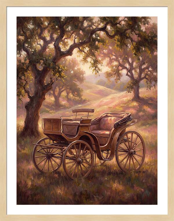 Horse Carriage In Nature