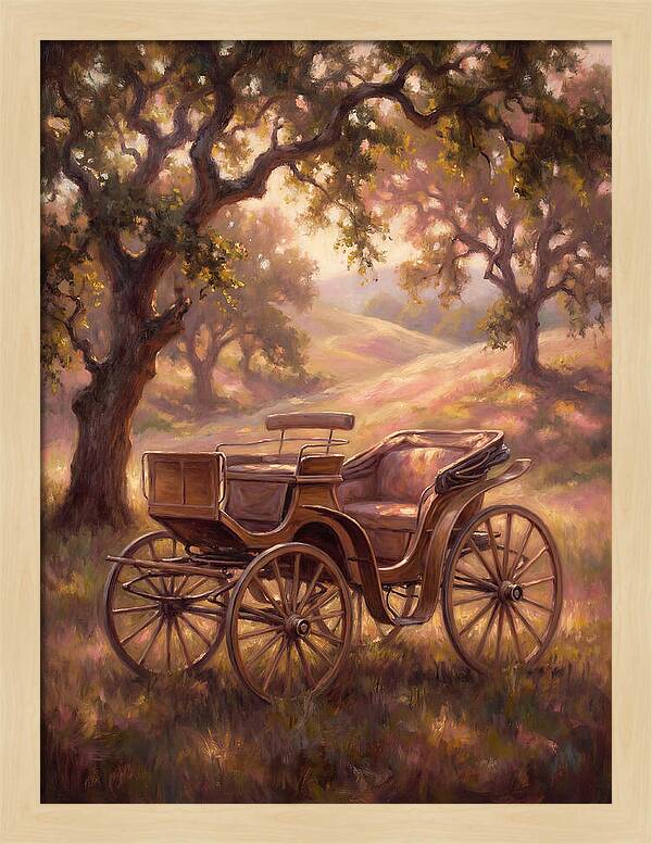 Horse Carriage In Nature