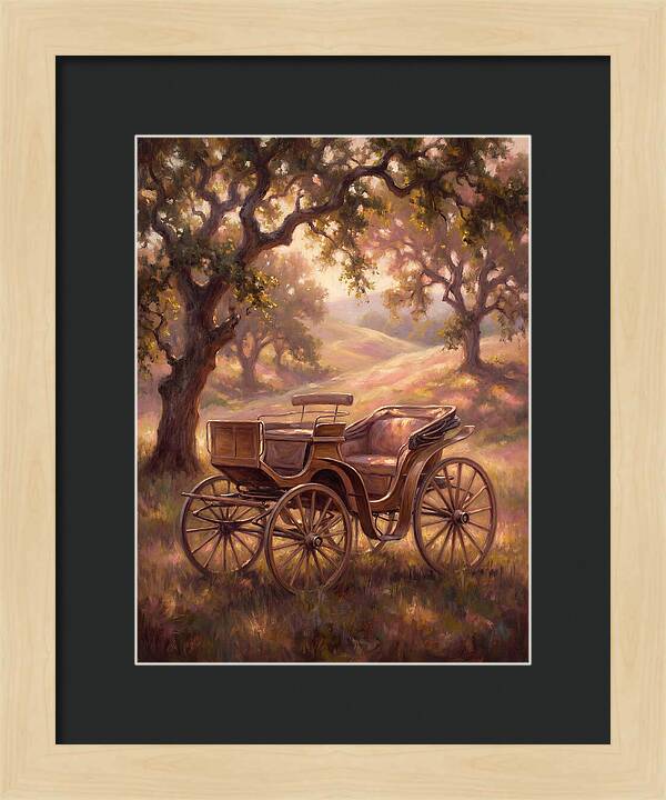 Horse Carriage In Nature