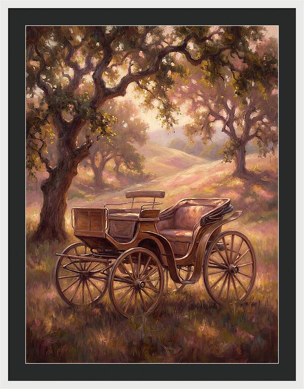 Horse Carriage In Nature
