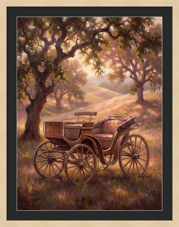 Horse Carriage In Nature