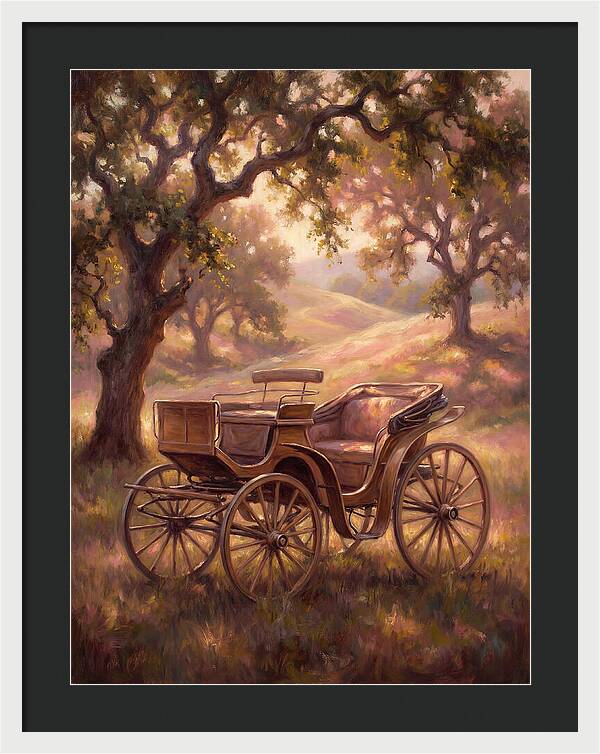 Horse Carriage In Nature