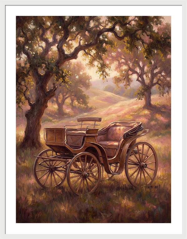 Horse Carriage In Nature