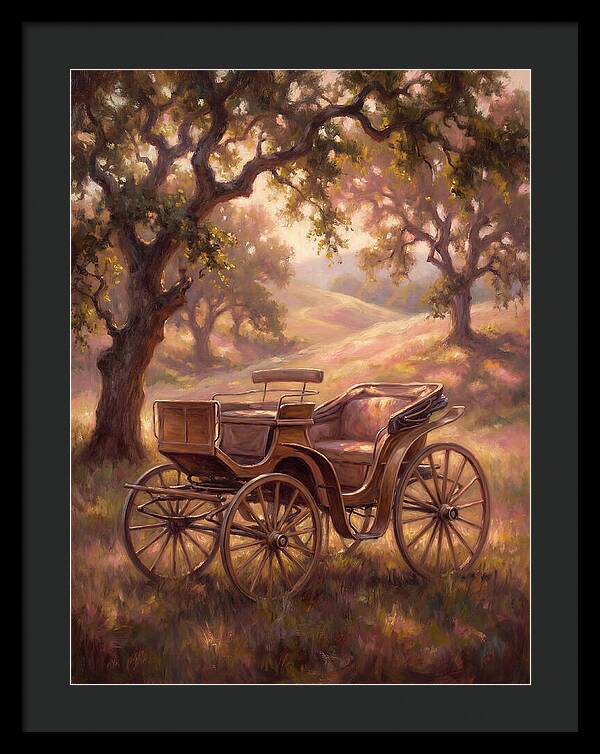 Horse Carriage In Nature