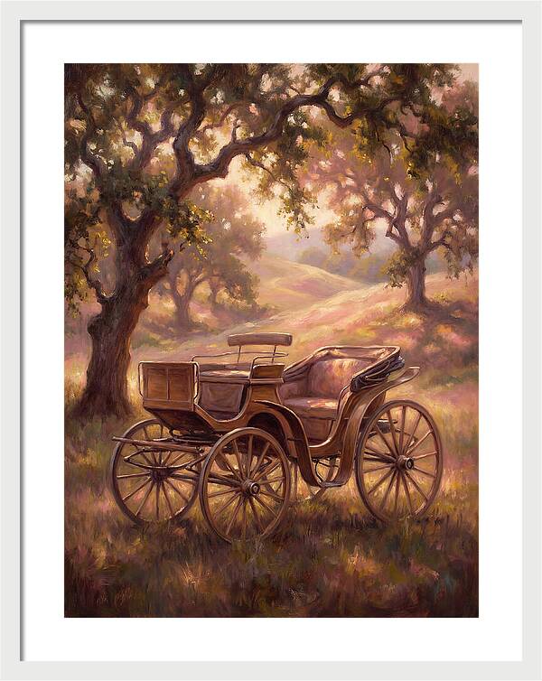 Horse Carriage In Nature