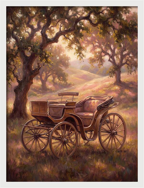 Horse Carriage In Nature