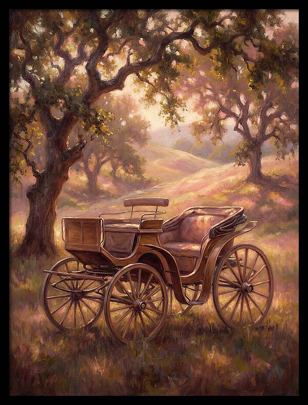 Horse Carriage In Nature