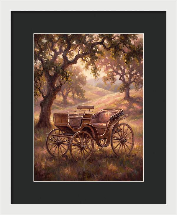 Horse Carriage In Nature