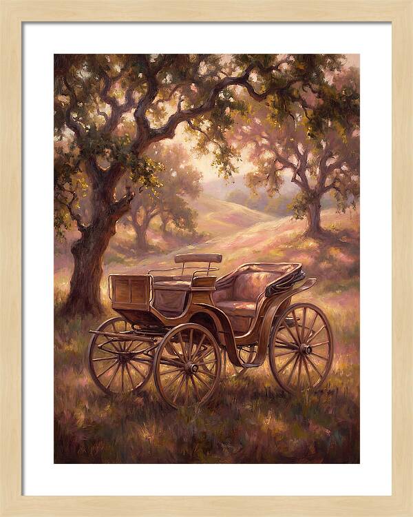 Horse Carriage In Nature