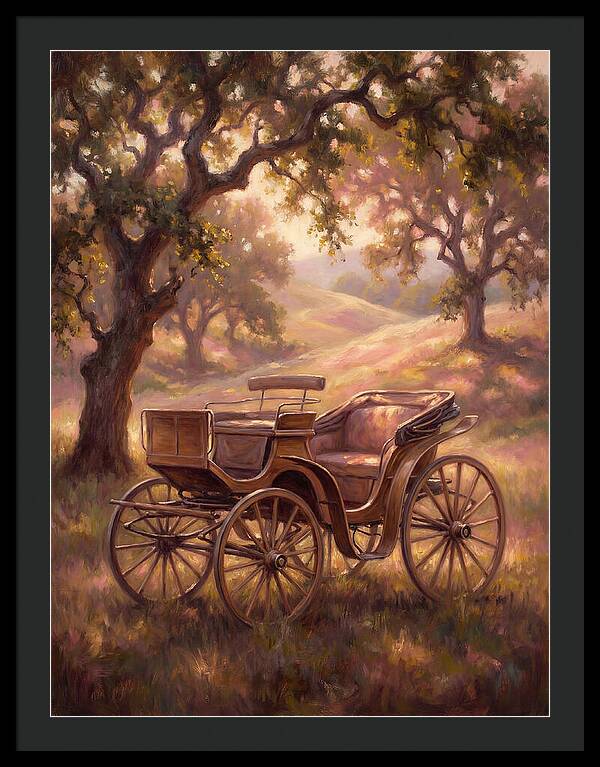 Horse Carriage In Nature