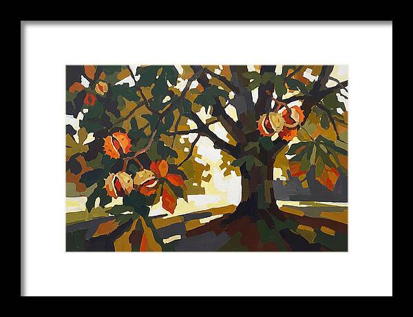 Horse Chestnut Tree With Conkers