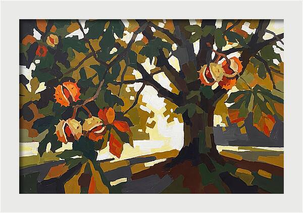 Horse Chestnut Tree With Conkers
