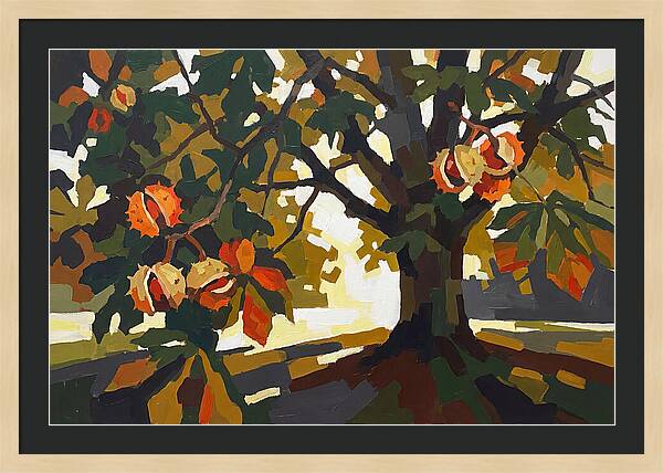 Horse Chestnut Tree With Conkers