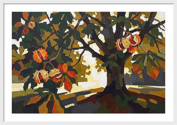 Horse Chestnut Tree With Conkers