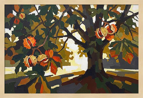Horse Chestnut Tree With Conkers