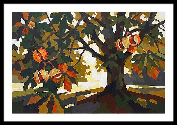 Horse Chestnut Tree With Conkers