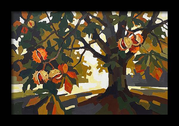 Horse Chestnut Tree With Conkers