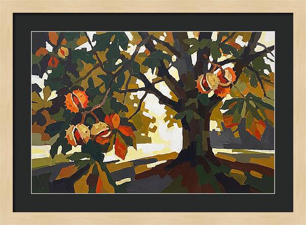 Horse Chestnut Tree With Conkers