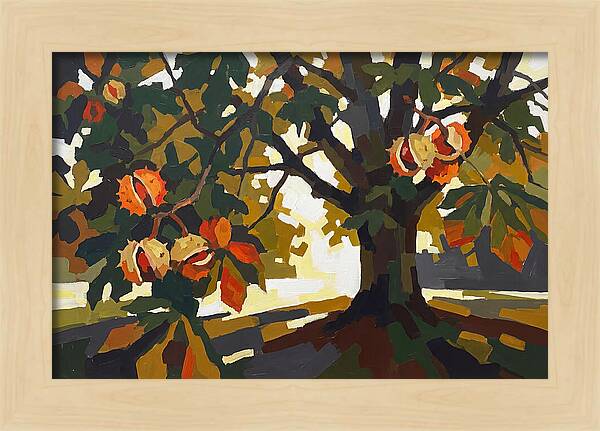 Horse Chestnut Tree With Conkers