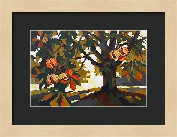 Horse Chestnut Tree With Conkers