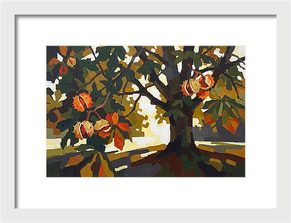 Horse Chestnut Tree With Conkers